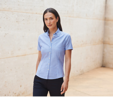 LADIES’ MODERN S/S OXFORD SHIRT – REGULAR FIT