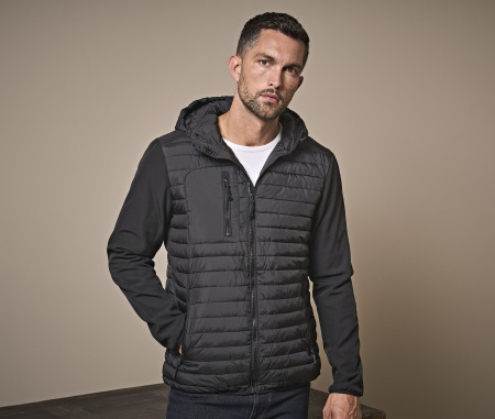 HOODED CROSSOVER JACKET