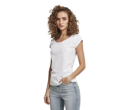 LADIES BACK CUT TEE