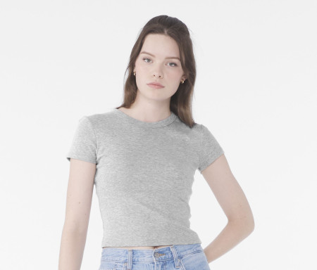 WOMEN'S MICRO RIB BABY TEE