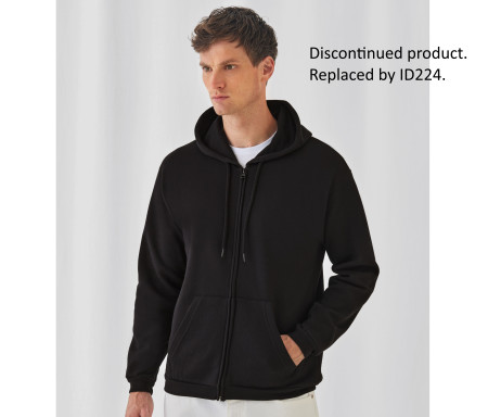 FULL ZIP HOODED SWEATSHIRT ID205 50/50