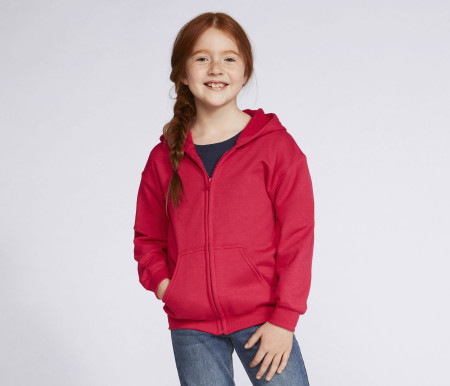 YOUTH FULL ZIP HOODED SWEATSHIRT